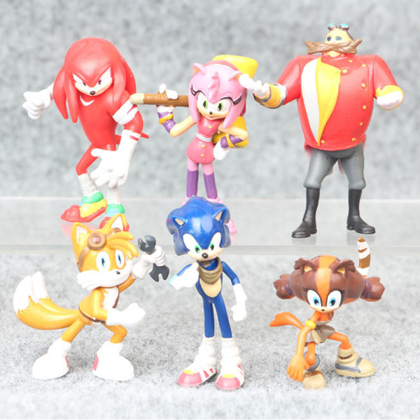 4st Sonic The Hedgehog Actionfigurer Dekor Kid Present