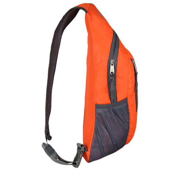 Herrmode hopfällbar utomhus axelväska bröstväska orange 42*19*14cm