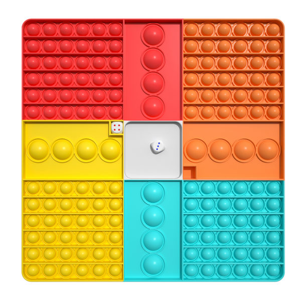 Square Push Fidget Toy Rainbow Chess Brädspel Sensoriska leksaker 4 colors