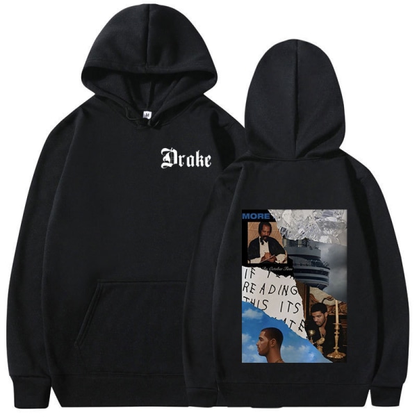 Kvinnor Män Retro Print Musikalbum Omslag Grafisk Hoodie Rappare Drake Sweatshirt Casual Sweatshirt Långärmad XL