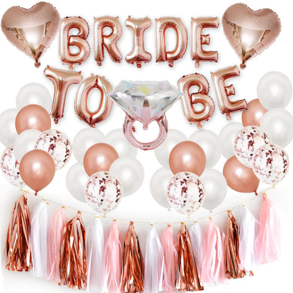 Single Girl Party Ballong Dekoration Kit Bride Shower Party