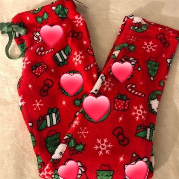 Dam Varma Hello Kitty Pyjamasbyxor Loungebyxor Nattkläder Plyschbyxor M