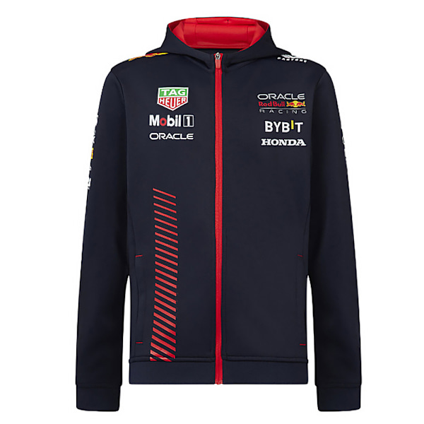 Retro Red Bull Racing F1 Jacka Herr 2023 Team Full Zip Huvtröja Sport Skyddsutrustning Vindtät Ridning Racing Motorcykelkläder XL