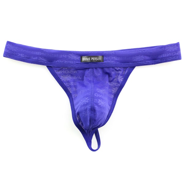 Andningsbara herrtrosor Sexiga underkläder Trosor med låg midja Royal blue L