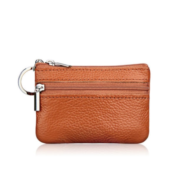 Lång plånbok för kvinnor _ clutchväska _ plånbok med dragkedja brown