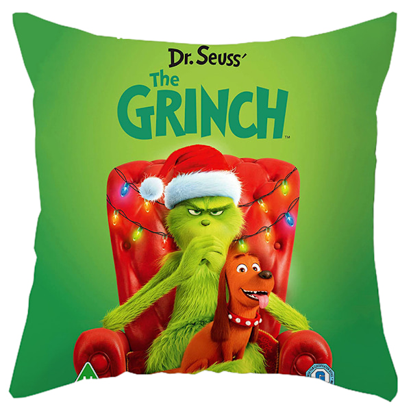 Julgrinch kuddfodral juldekor docka present C
