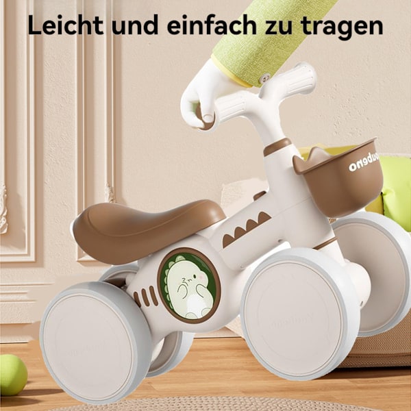 [3-dages forsendelse] Børne Balance Bil Mini Løbehjul, Glidebil, med Væltebeskyttelse og 3 Hjul, Ergonomisk Design, til Indlæring af Kørsel