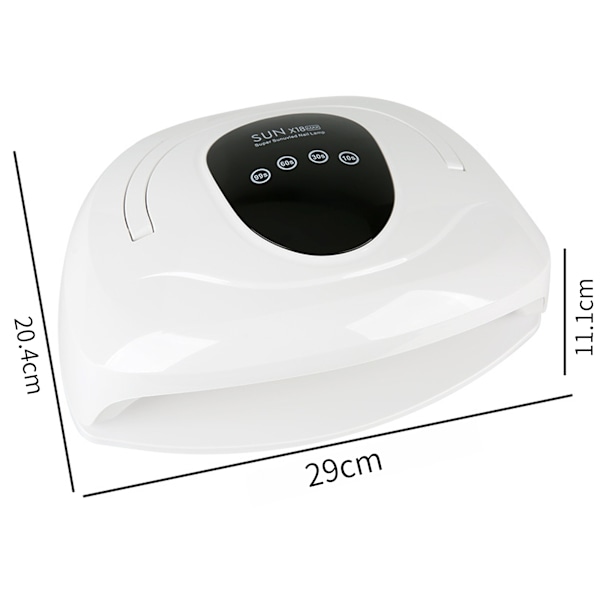 [3 dagars leveranstid] Nagellampa - 320W Nageltork med 4 timerinställningar - 72 LED UV-lampor, Snabb nageltork Infraröd sensor, Härdningslampa för gelnagellack