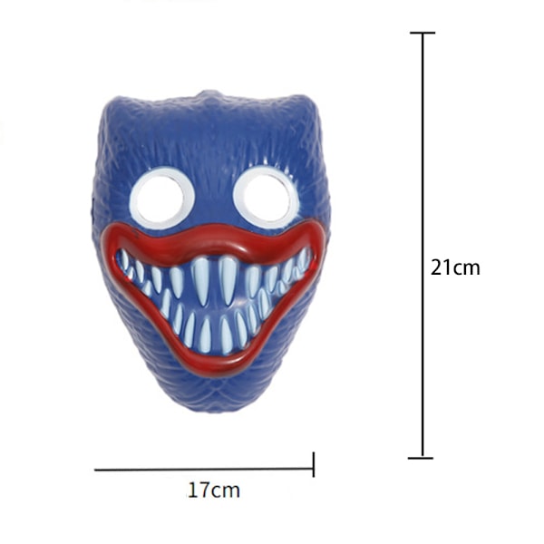 Halloween Mask Ljus upp Mask ,Läskiga Halloween Kostymer Tillbehör för Pojkar,Cosplay Halloween Kostym Maskeradfester,Karneval,Gåvor Blue