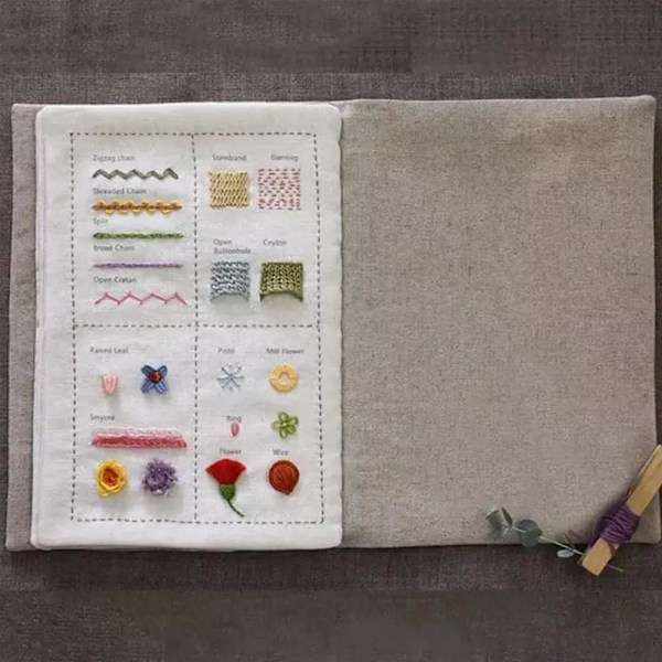 DIY Sybog, Broderisybog, Broderi Sybog, Broderibog, Sybøger til Begyndere Voksne A