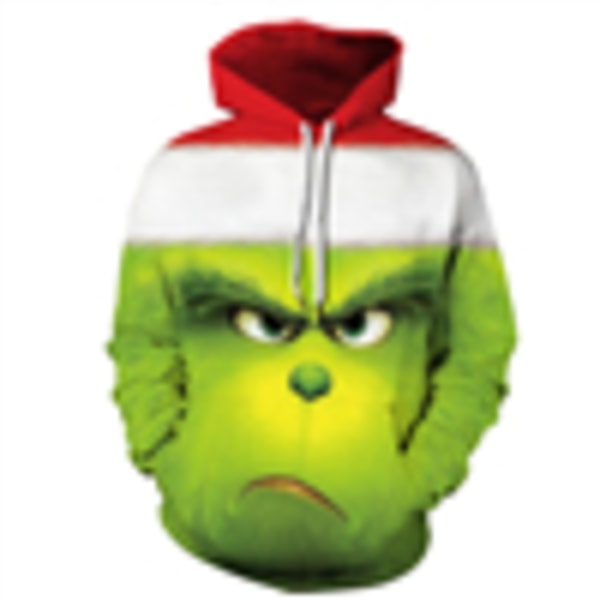 Jultröja Grinch Unisex Pullover Sweatshirt Vuxen Topp E M