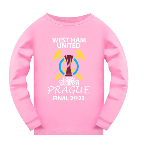 Barn Pojkar Stitch Träningsoverall Hoodie Topp + Byxor Outfit Halloween pink 140cm