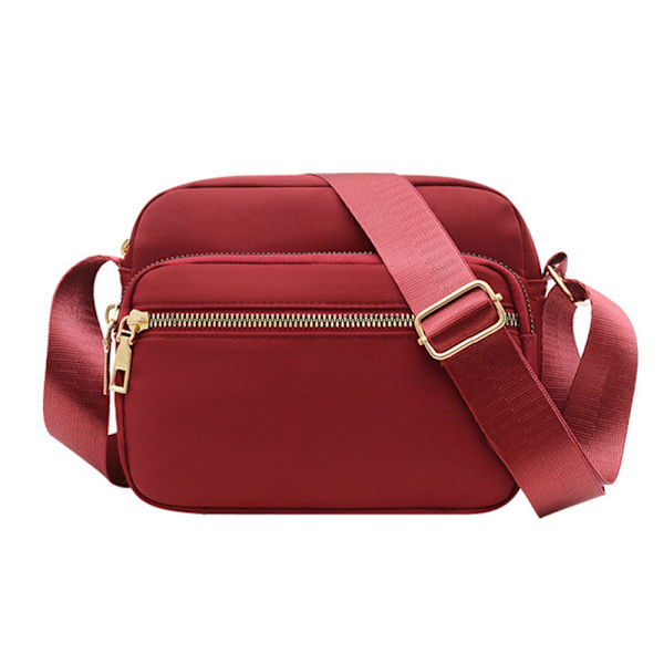 Nya Fashion Handväskor För Kvinnor Crossbody Messenger Bag Axelväska Wine Red
