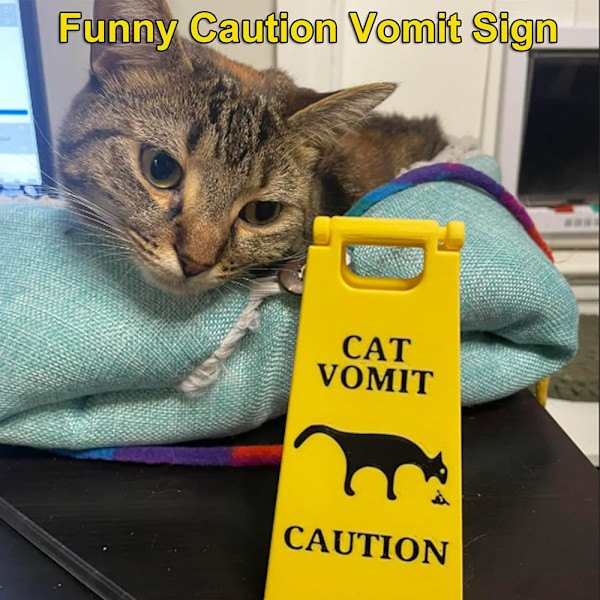 Kattkräks Skylt, Hundkräks Skylt, Katt R, Varningsskylt \"Kattkräks Skylt\", Söt Nyhet Katt/Hund Kräks Skylt För Husdjur Cat