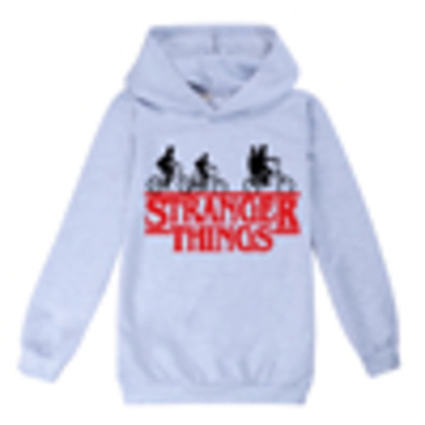 Kid Stranger Things Långärmad Sweatshirt Hoodie Varm Topp Grey 150cm