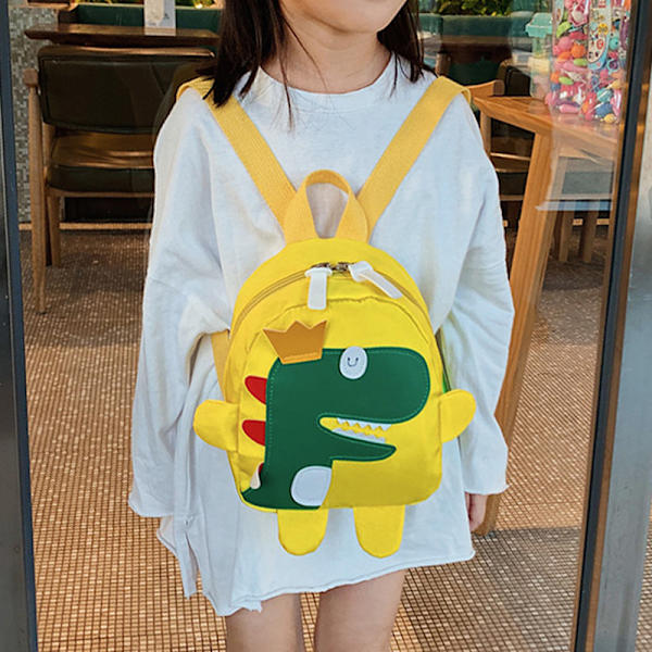 Børnemode tegneserie rygsæk dinosaur rygsæk yellow