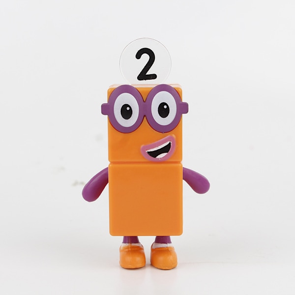 Numberblocks Actionfigurer Vänner Ett till Fem, Samlarleksaker, Inkluderar Numberblocks Ett, Två, Tre, Fyra och Fem, Lämpliga för Visning