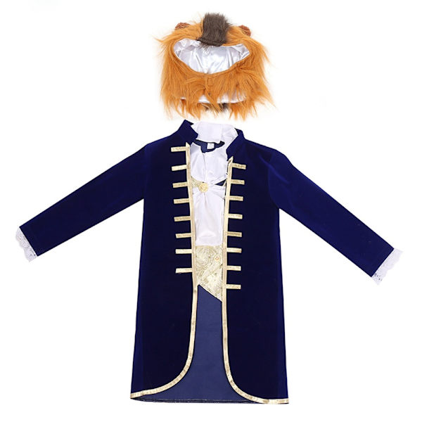 Halloween Skönheten och Odjuret Barn Cosplay Kostym Party Fancy Dress Up Outfit M