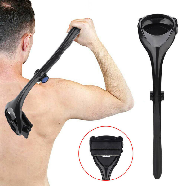 Ryggrakapparat för män (DIY) _ ergonomiskt handtag _ våt- och torrrakning black 26 * 12 * 10cm