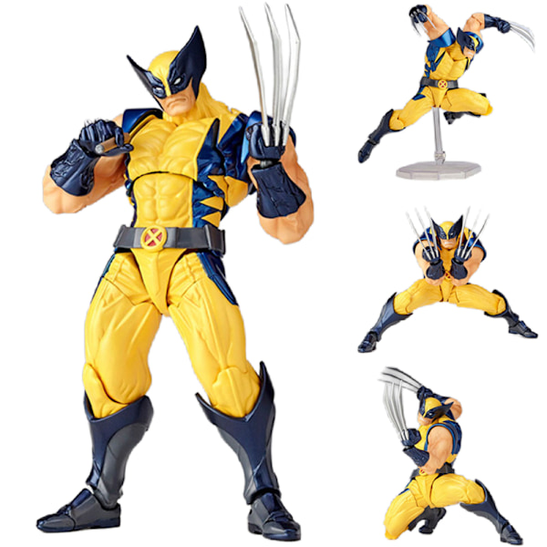 Anime X-men Wolverine Actionfigur Leksak Modell Revoltech Amazing Yamaguchi 16cm