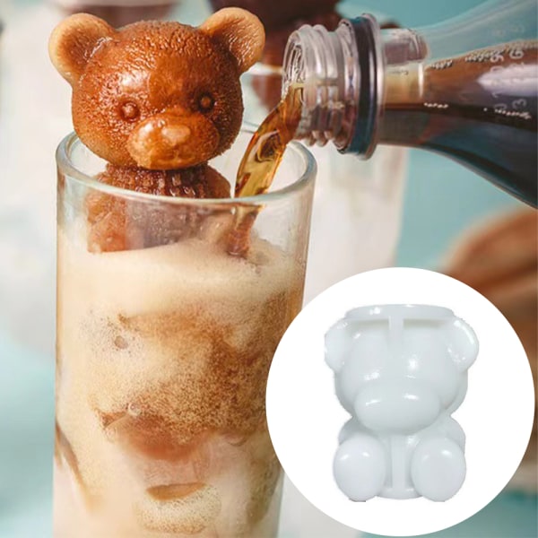 3D Bear Form Creative Ice Form Silikon Ice Cube Form Small