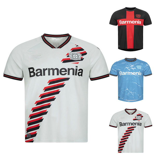 Bayer 04 Leverkusen-tröja 2023/24-kit hemmatröja och bortaställ 3:e tröja T-shirt White S