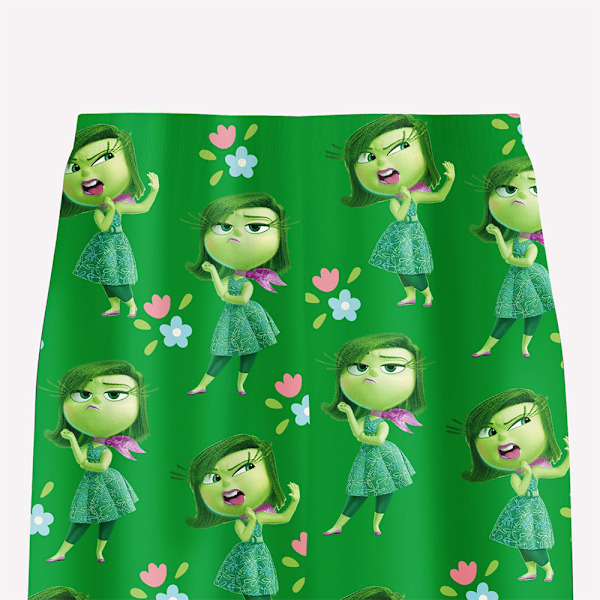 5-10 år pojkar flickor Inside Out 2 långärmad topp och byxor pyjamas set barn sovkläder outfit, grön 110cm