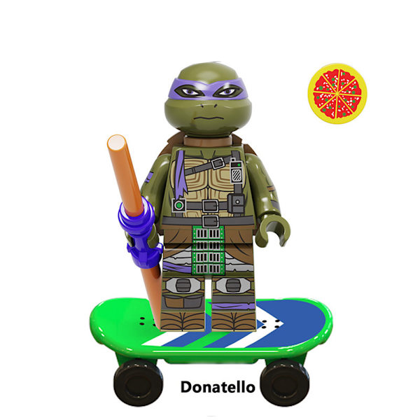 8 st Teenage Mutant Ninja Turtles Block Leksak Julgåva