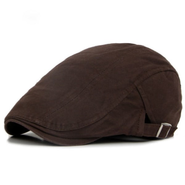 Herrar Gatsby Caps Berets Mössor Retro Newsboy Cap Coffee