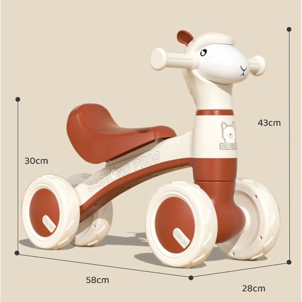 [3 dagars leveranstid] Springcykel, barnfordon med 4 musikspår, glidbil med ljus, barnspringcykel, halkfri springhjälp