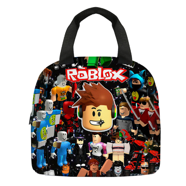 Barn Roblox Isolerad Lunchlåda Väska Skola Student Mellanmålslåda