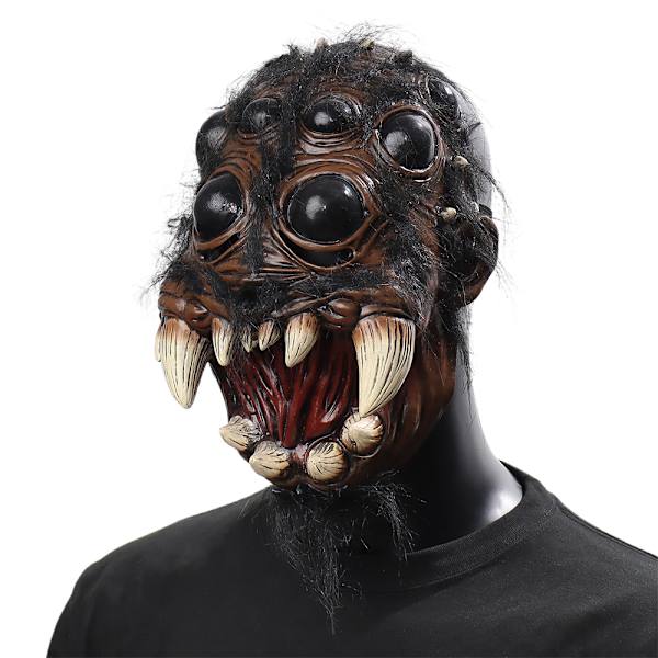 Simulerings Spindel Latex Mask Djurhuvud Halloween Mask Kostymfest Rollspel Karneval