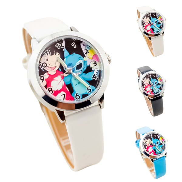 Disney Lilo And Stitch Armbandsur Watch Pojkar Barn Klockor Festpresent White