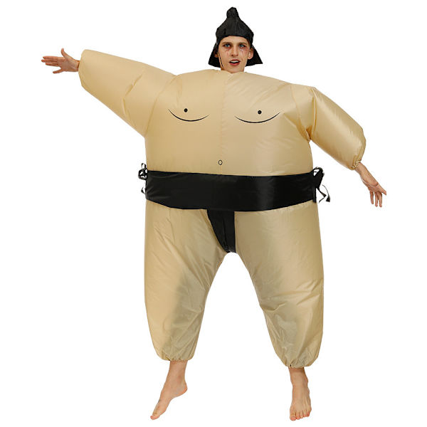 Oppustelig Sumo Kostume til Voksne Purim Karneval Fest Cosplay Performance Kostume A
