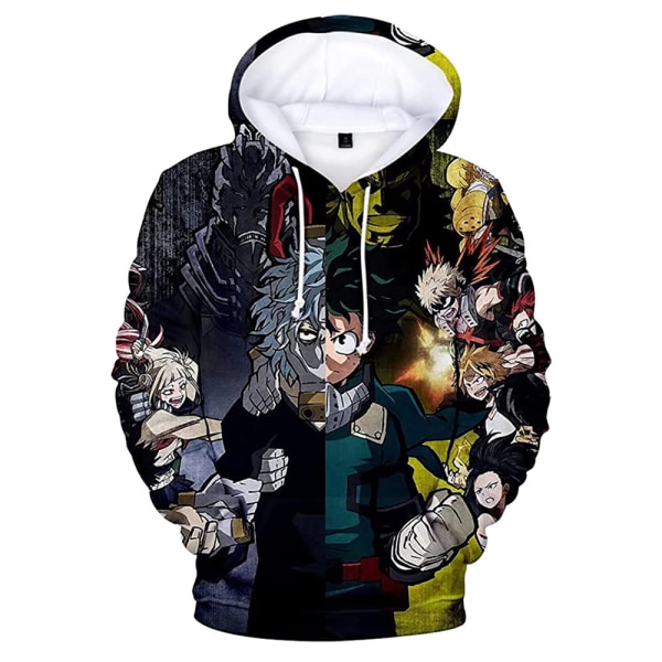 Vuxna My Hero Academia Herr Luvtröjor Casual 3d- printed Sweatshirt Toppar Huvtröjor C XL