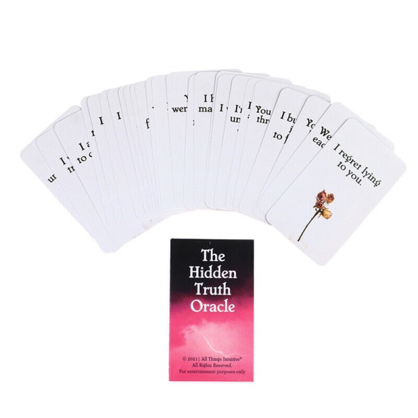 The Hidden Truth Oracle Cards Tarotkortbrädspel för fest