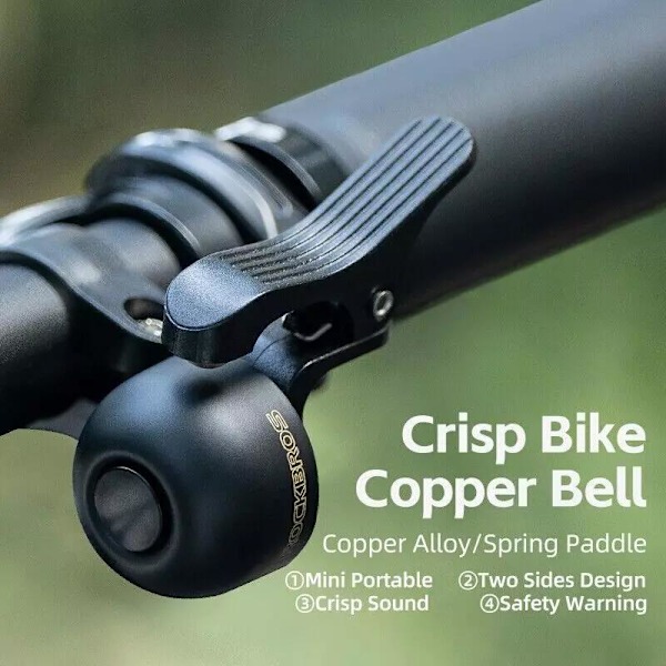 Cykelklocka Klar Hög MTB Cykelhorn Alarm Ring Kopparlegering Säkerhetsvarning Left