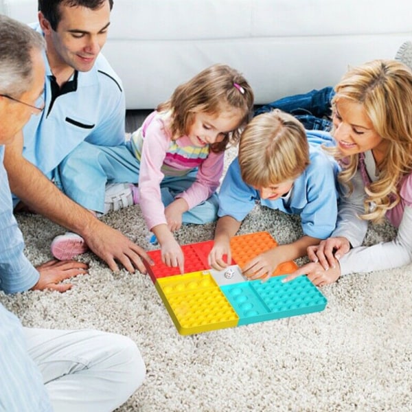 Square Push Fidget Toy Rainbow Chess Brädspel Sensoriska leksaker 4 colors