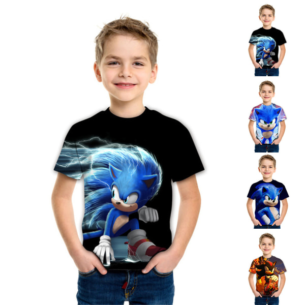 T-shirt för pojkar Barn Sonic The Hedge kostymskjorta B 140cm