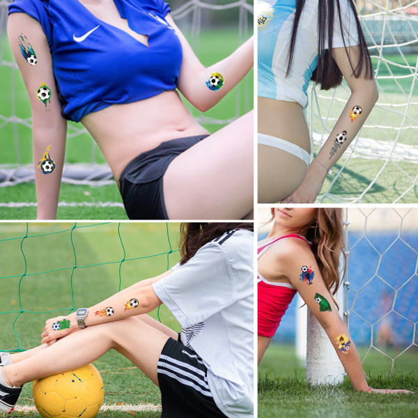 VM fotboll Tatuering Sticker Set tillfälliga tatueringar