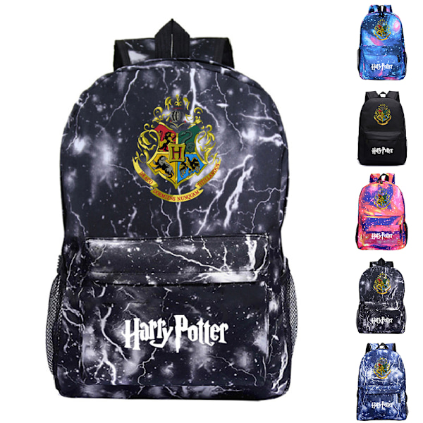 Barn Unisex Harry Potter Ryggsäck Studenter Skolväska Resa Ryggsäck Bokväskor Blue 30*12*42cm