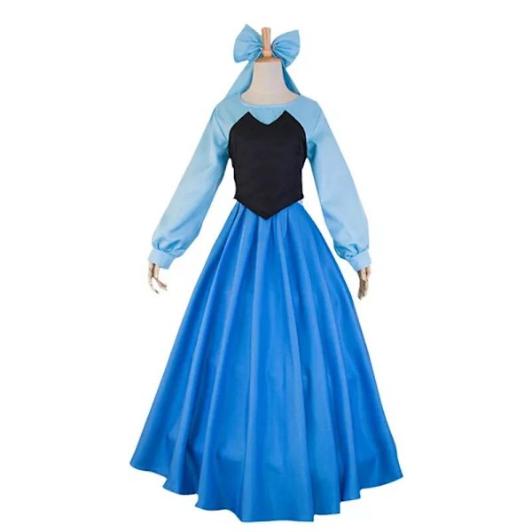 Vuxen Sjöjungfru Kostym Ariel Klänning Prins Eric Cosplay Kostym Maskerad Outfit 2XL