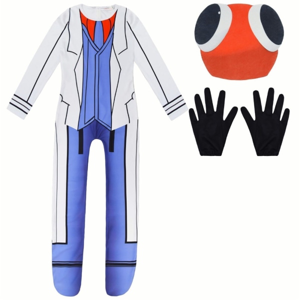 Barn Regnbågsvänner Halloween Cosplay Kostym Jumpsuit Dräkt 110cm