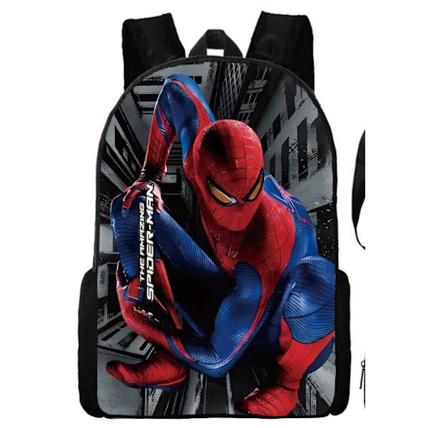 Jenter Gutter Anime Spider-Man Studenter Ryggsekk Tursekk B