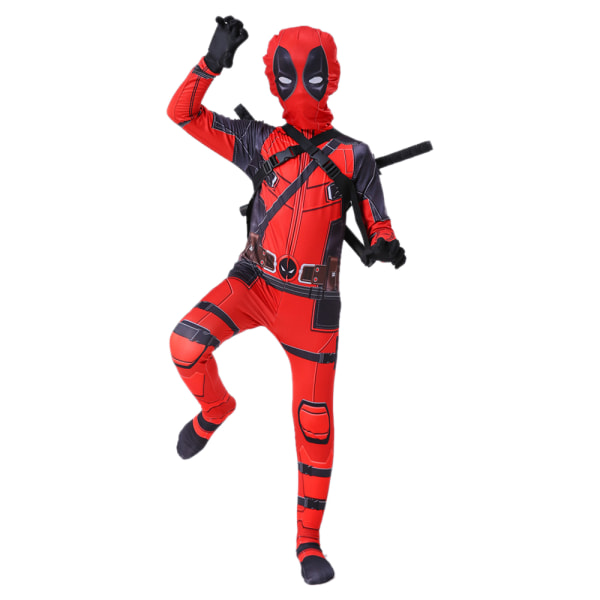 Köp Barn Cosplay Kostym Superhjälte Deadpool Kostymer Halloween Party 130cm  | Fyndiq
