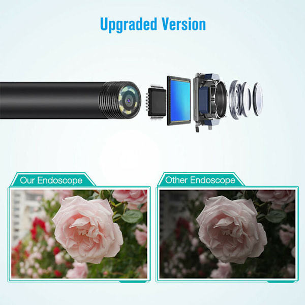 5.5 MM HD USB Endoskooppi Boreskooppi Käärmekamera Android-tarkastukseen 5.5mm1m