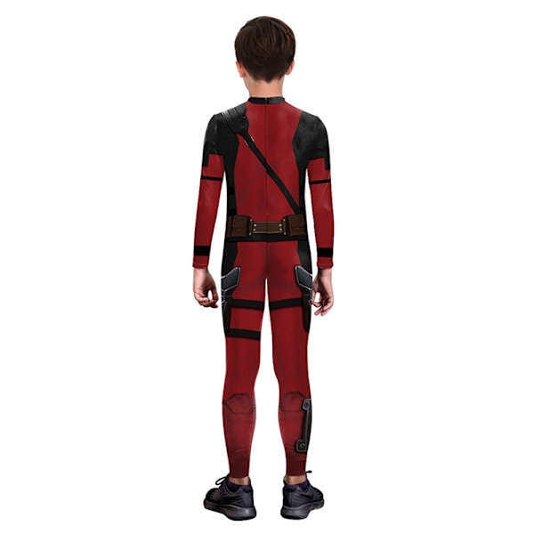 Superhjälte Wolverine Deadpool Cosplay Jumpsuit Wolverine Cosplay Kostym Barn Pojkar Halloween Party Bodysuit Deadpool L