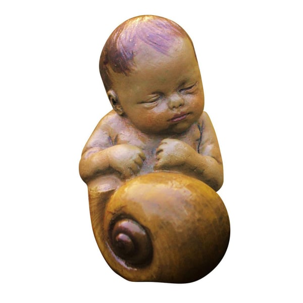 Baby snigel skulptur statyetter staty heminredning prydnadsföremål A