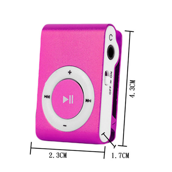 Mini digitaalinen MP3-multimediasoitin LCD-näytöllä, lahjat Pink