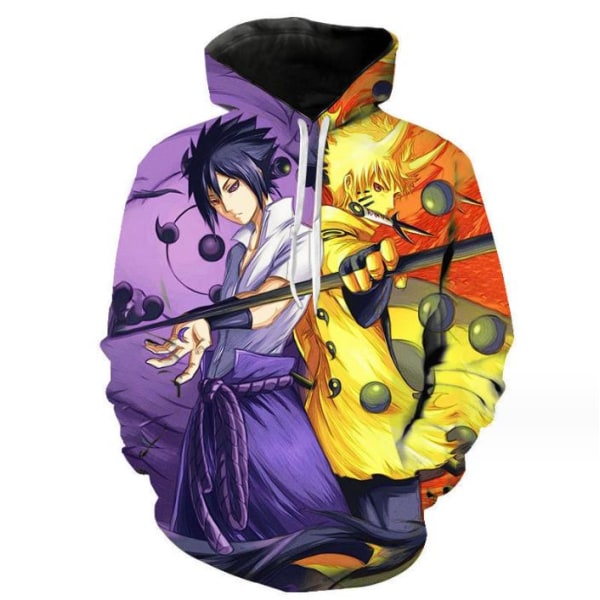 Pojke Flicka 3d Hoodie Mode Höst Vinter Anime Naruto Sweatshirt C 120cm